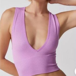 Urban Outfitters Purple Ribbed Top